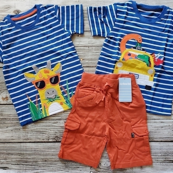 Zoo Trip Outfit Zoo Animals and Giraffe T-Shirts JoJo Maman Bébé Inspired - Picture 2 of 16